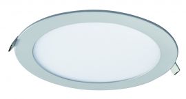 Lámpara de techo Modelo FLAT 12W LUZ NEUTRA, NIQUEL