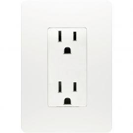 Contacto duplex economico 2P+T con Placa UNNO Blanco