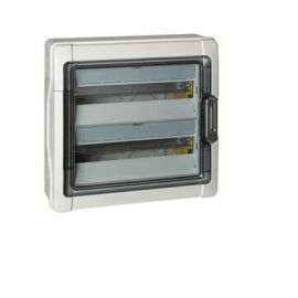 Gabinete en resina IP65 de semi-empotrar para 24 módulos