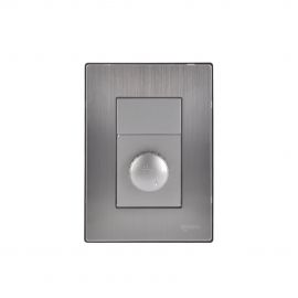 Placa armada Inox con Dimmer plata