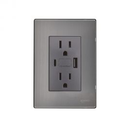 Placa Armada con contacto dúplex + USB + USBC Oxford
