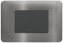 PLACA DE ALUMINIO COLOR TITANIO 3 VENTANAS QUINZIÑO GO RESID