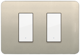 PLACA DE ALUMINIO COLOR PERLA 2 VENTANAS QUINZIÑO GO RESID
