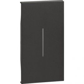 Cubretecla para Interruptor 2 módulos Negro