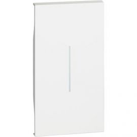 Cubretecla para Interruptor 2 módulos Blanco