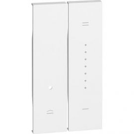 Cubretecla Dimmer 1 módulo - 2 piezas Blanco