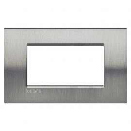 Placa rectangular NATURALIA color Acero Pulido 4 mód.