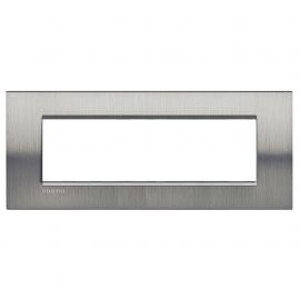 Placa rectangular color acero pulido 7 mód. LivingLight
