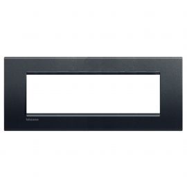 Placa rectangular color Negro Antracita 7 mód. LivingLight