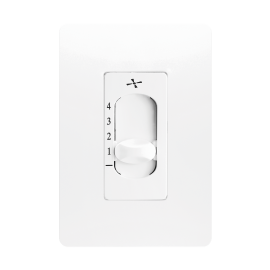 Control de ventilador deslizable con Placa UNNO Blanca