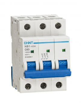 Int. Termomagnetico RDIN, NB1-63H, 3P, 16A