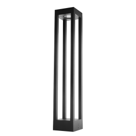 Luminario de exterior Mini Poste LED negro 12W-6500K - LUZ BLANCA