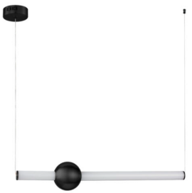 Luminaria colgante 2 Luces Horizontal LED Mod. CRUZE NEGRO