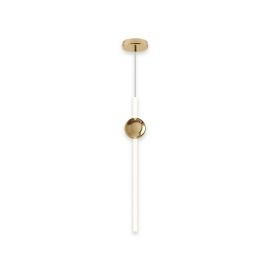 Luminaria colgante LED 12W Cristal opalino modelo Cruze