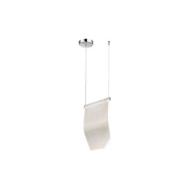 Luminaria colgante LED 20W Cromo modelo Wave
