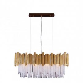 Lámpara colgante modelo DANAE 4 luces-ORO