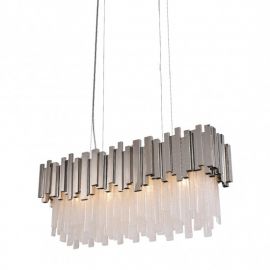 Lámpara colgante modelo DANAE 4 luces-NIQUEL