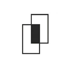 Luminaria de Pared LED 40W Mod. SKETCH NEGRO