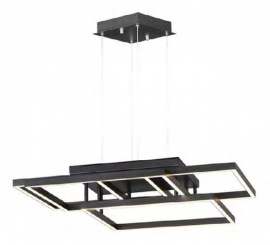 Luminaria colgante LED 82W Mod. SKETCH NEGRO