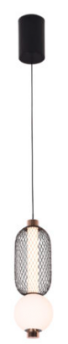 Luminaria colgante LED 9W Mod. CAIRO NEGRO/ORO