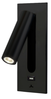 Luminaria de lectura LED Mod. ZIMMER NEGRO