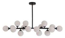 Luminaria colgante 16 Luces Mod. SONNE NEGRO