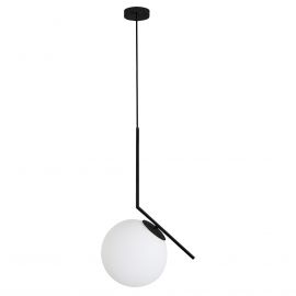 Lámpara colgante 1 Luz 60W Mod. SONNE NEGRO ø250*H380mm