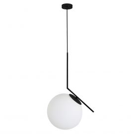 Lámpara colgante 1 Luz 60W Mod. SONNE NEGRO ø300*H550mm
