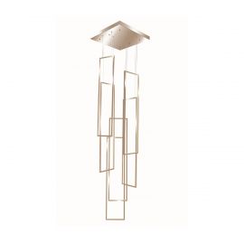 Luminaria Colgante LED 150W Mod. SELMA ORO ROSA