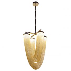 Luminaria Colgante LED 4 Luces Mod. OTHELLO ORO