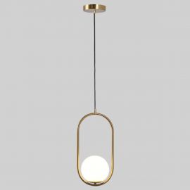Luminaria Colgante Color Dorado Mediana Modelo Orbit