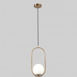 Luminaria Colgante Color Dorado Grande Modelo Orbit