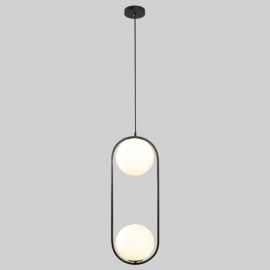 Luminaria colgante 2 Luces Mod. ORBIT NEGRO