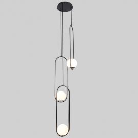 LUMINARIA MODELO ORBIT 3 LUCES COLOR NEGRO