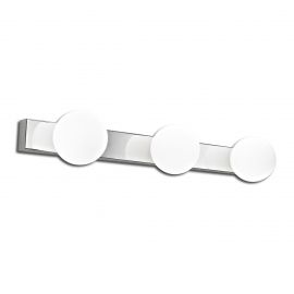 Luminaria de pared modelo grace vanity 3 luces color cromo