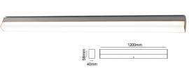 LUMINARIA DE PARED MODELO VANITY ZAHA H58*L1200*W40mm