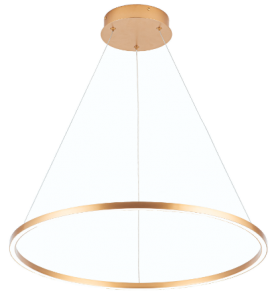 Luminaria colgante LED 34W Mod. NEO ORO CHICA