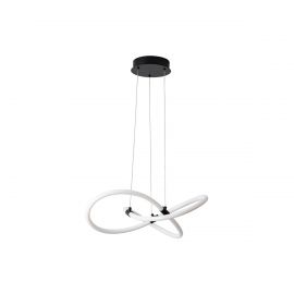 Luminaria colgante LED 72W Negro modelo Tub
