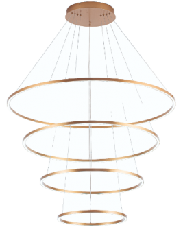 Luminaria colgante LED 170W Mod. NEO ORO