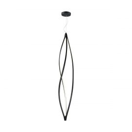 LUMINARIA COLGANTE LED COLOR NEGRO MODELO AKI VERTICAL