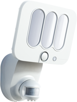 Luminario de seguridad con alarma y sensor, 6000K