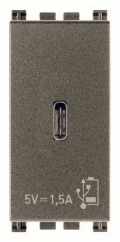 Unidad alimentador USB-C 5V 1,5A 1 Modulo metal