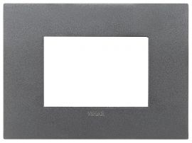 Placa 3 modulos Arke Fit metal pizarra mate