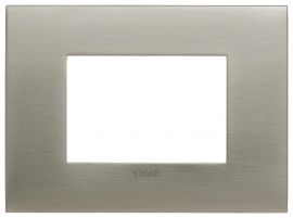 Placa 3 modulos Arke Fit inox cepillado