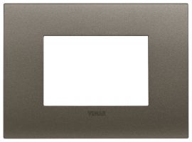 Placa 3 modulos Arke Fit metal