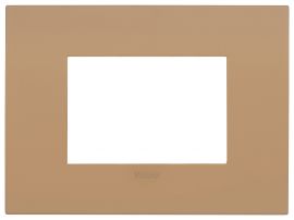 Placa 3 modulos Arke Fit metal terra di siena