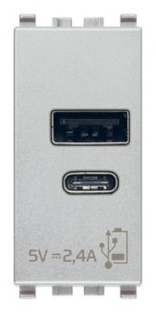 Unidad alimentador USB-C 5V 2,4A 1 Modulo next