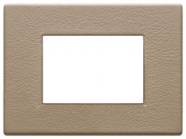 Placa 3 modulos Eikon Exe Cuero Savana