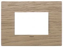 Placa 3 modulos Eikon Exe Madera Roble