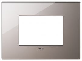 Placa 3 modulos Eikon Exe Cristal Bronce Brillante